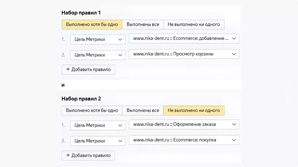 Сегменты целевой аудитории